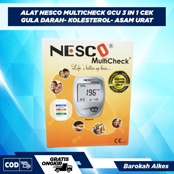 Jual Alat Cek Darah Nesco Multicheck Gcu In Cek Gula Darah Untuk Alat Kesehatan Dan Alat