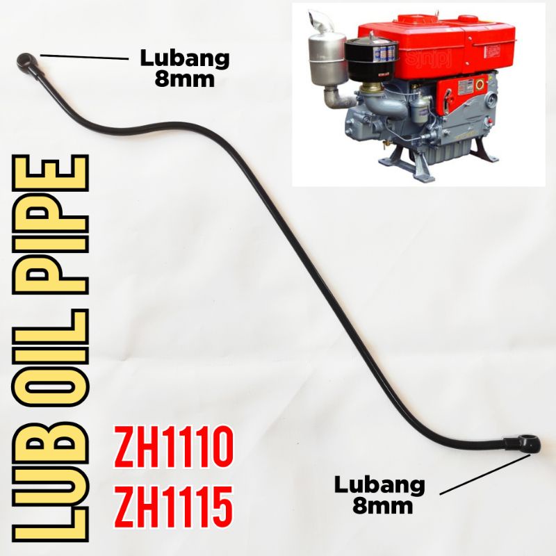 ZH1115 Lub oil pipe selang pipa oli mesin diesel dongfeng jiangdong 24pk 20pk ZH1110