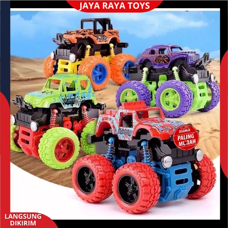 Mainan Mobil Monster Truck Monster Zap dan Mainan Anak Bayi Tekan Mainan Bentuk Bebek Sepeda Motor Terbaru Murah