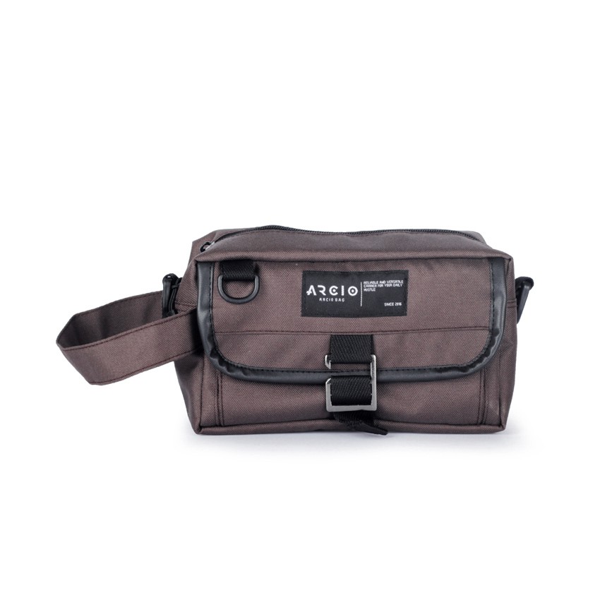 Lito Brown | Tas Slempang Pouch Ori Pinggang Bahu Multifungsi Sling Pria Waistbag | FORIND x Arcio