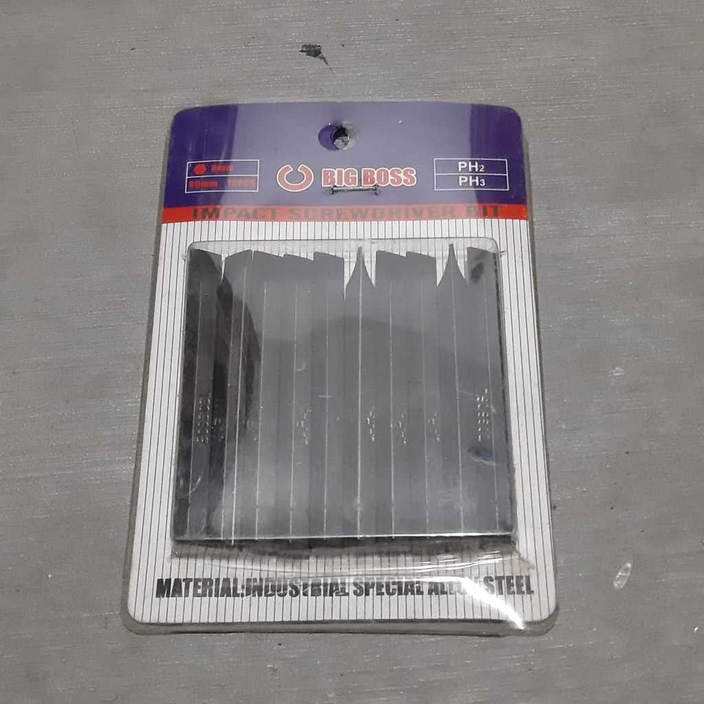 Pertukangan / Perkakas / BIG BOSS Mata Obeng Ketok Minus (-) 1 Set