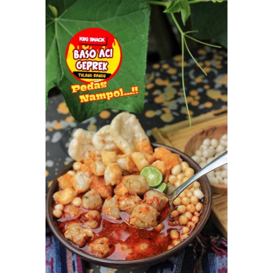 

Baco aci geprek, tulangrangu, mercon(pedas) || kikisnack garut