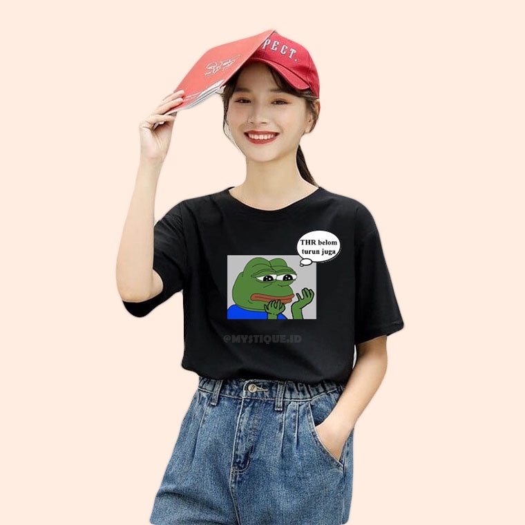 MYSTIQUE.ID - BAJU KAOS MEME PEPE LUCU DAN AESTHETIC TEMA LEBARAN