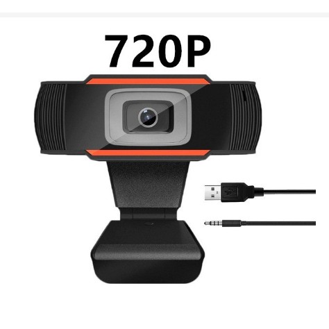 Webcam 1080p 2mp FULL HD / 720P 1mp HD (USB CABLE + 3.5MM) Kamera Web WITH MIC