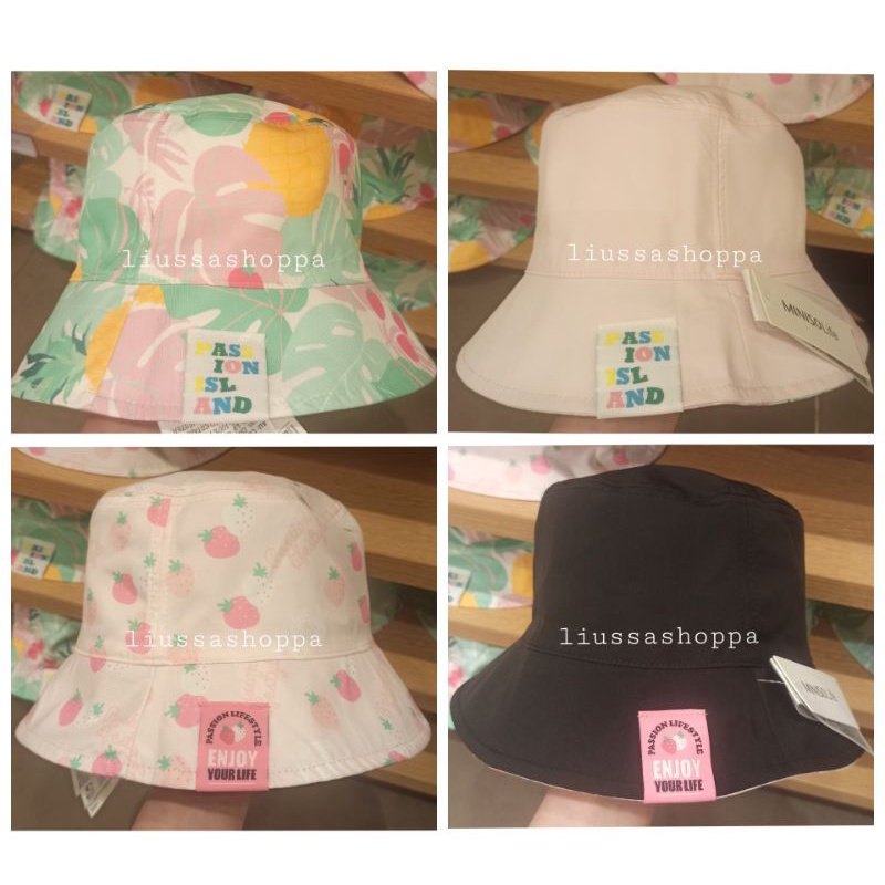 Topi Miniso - Passion Island Double Sided Bucket Hat