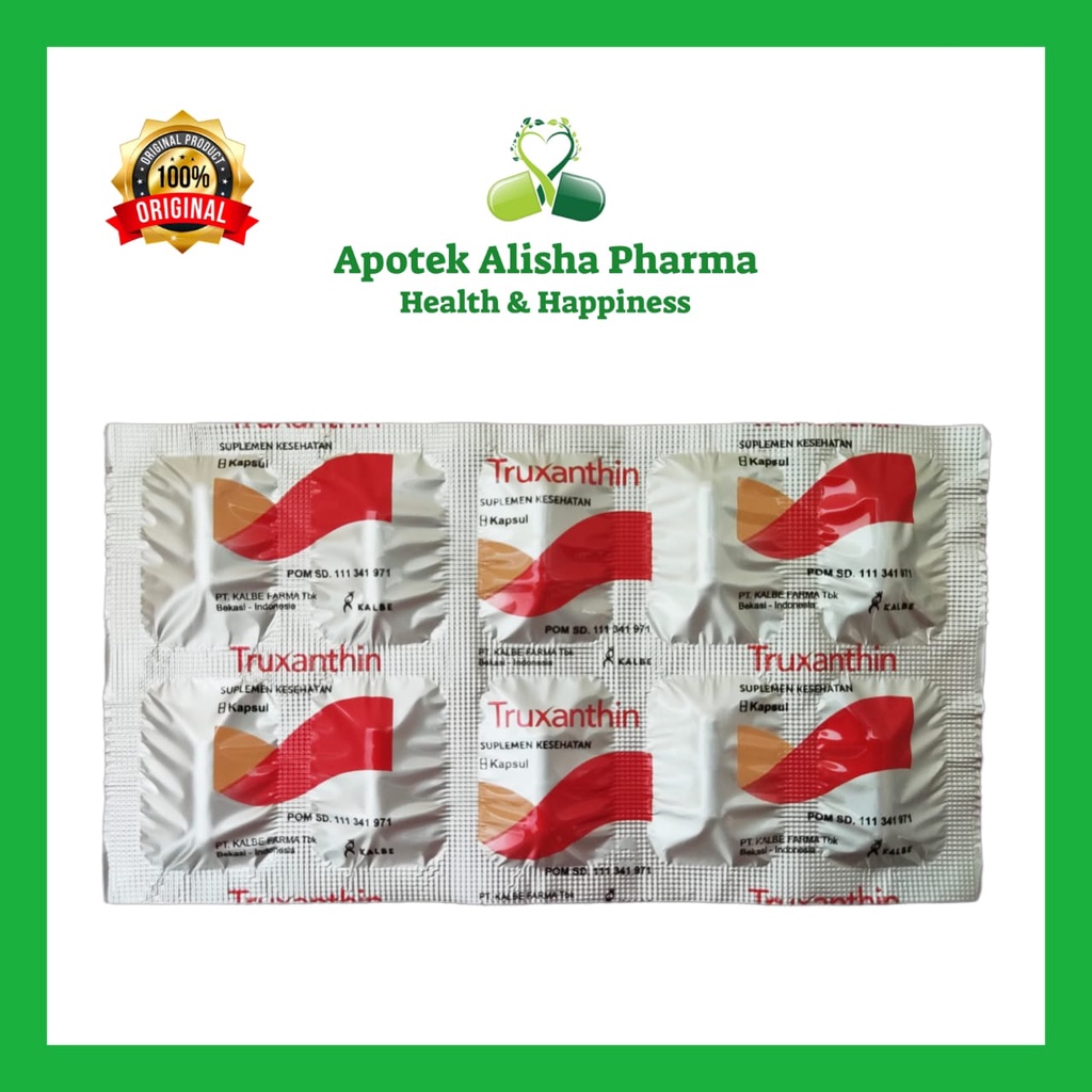 TRUXANTHIN Strip 10 Kapsul - Vitamin Kulit Antioksidan dan Radikal Bebas