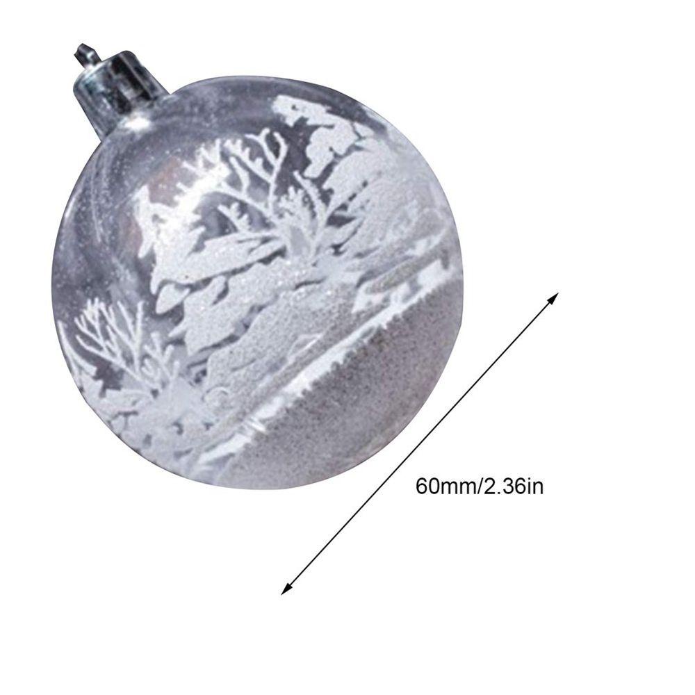 Augustina Ornamen Snowflake Gantung 6cm Untuk Dekorasi Pohon Natal