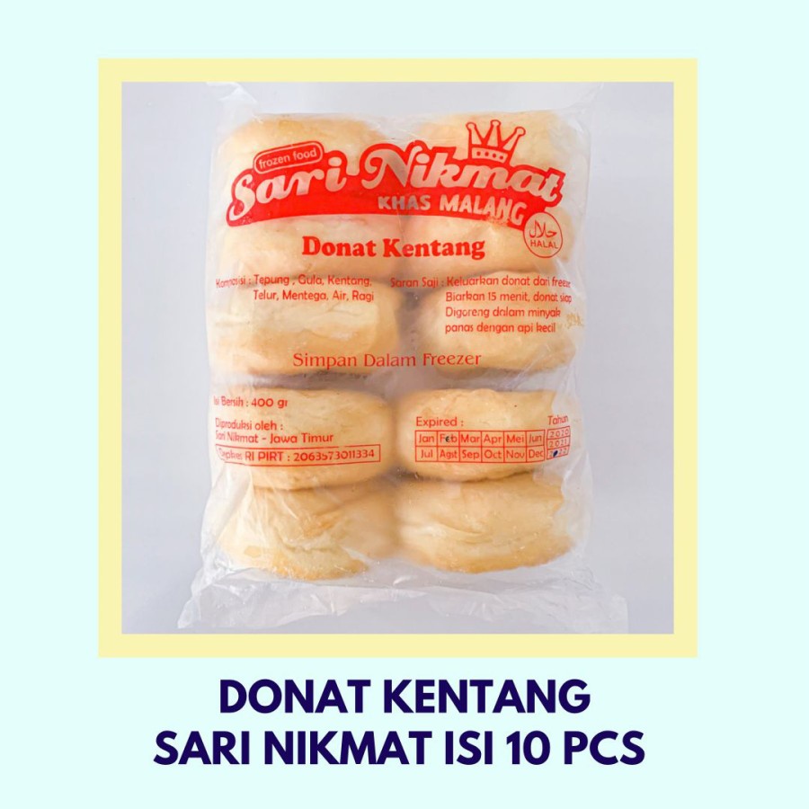 Sari Nikmat Donat kentang isi 10 pcs 500 gr