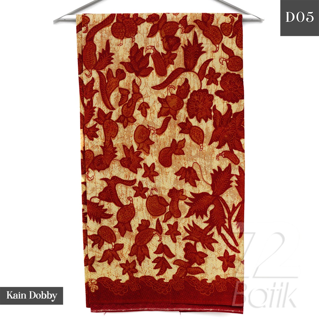 KAIN BATIK PREMIUM Bahan Dobby Motif Godong Tibo Warna Merah Abang 728203 Cap 72 Jarik Jarit Samping Kebat Panjang Batik Dobby Modern Premium Bahan Seragam Batik Pernikahan Kantor Keluarga Murah Kamen Jadi Batik Bali Lembaran