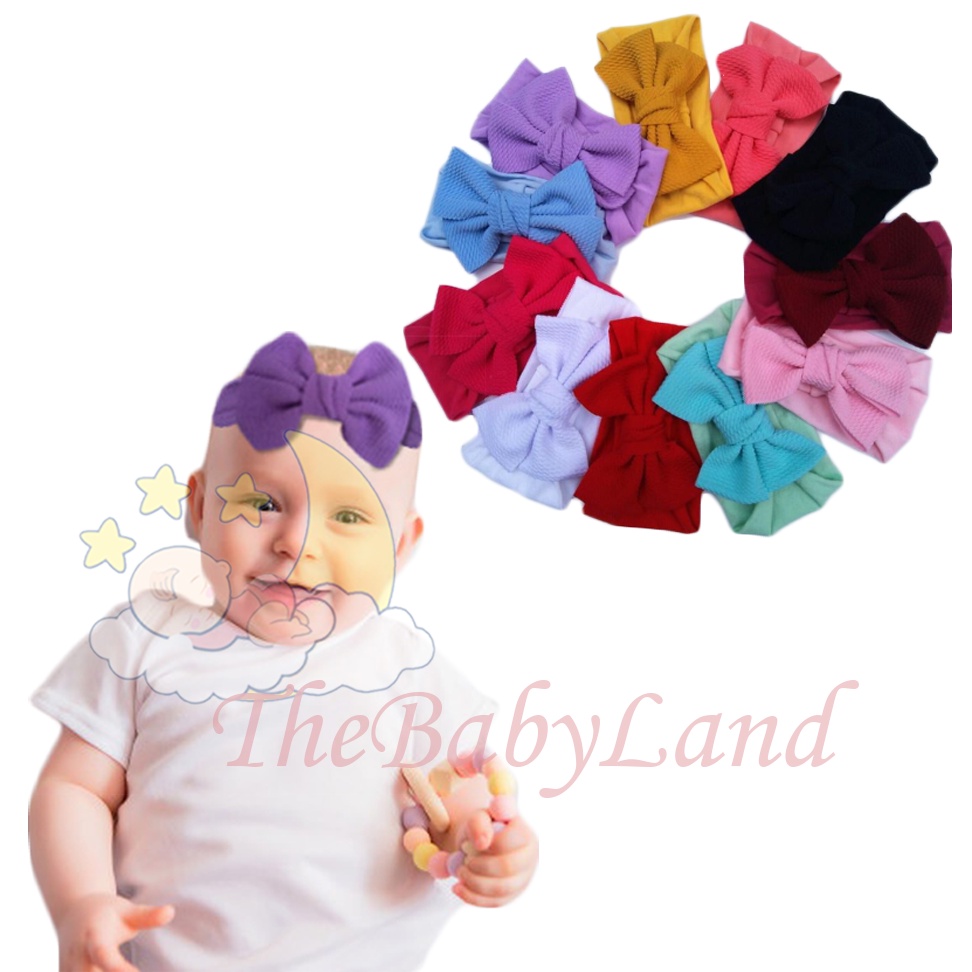 [1KG 81PCS] Babyland Turban Anak / Turban Ikat Simpul / Turban Bayi / Bando Anak / Bando Bayi