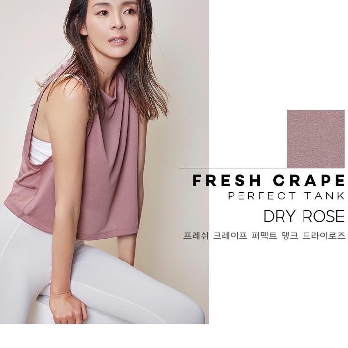 ✱ STL Fresh Crepe Muscle Crop Tank Top Gym Workout Yoga Quick Dry Fitness Tanktop Singlet Sleeveless