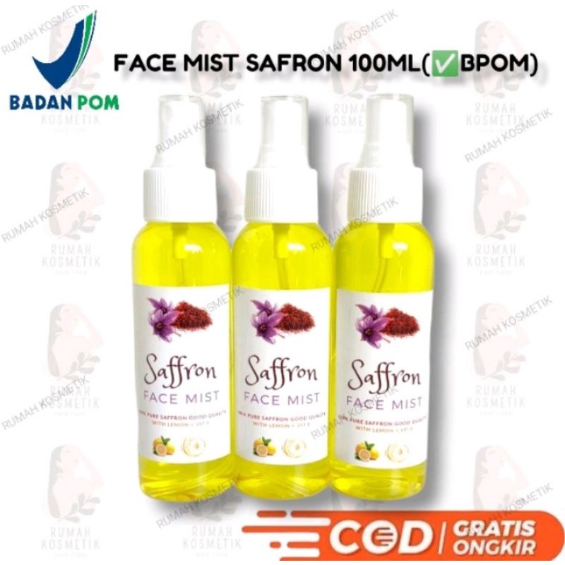 PAKET USAHA FACEMIST SAFFRON ORIGINAL 10PCS