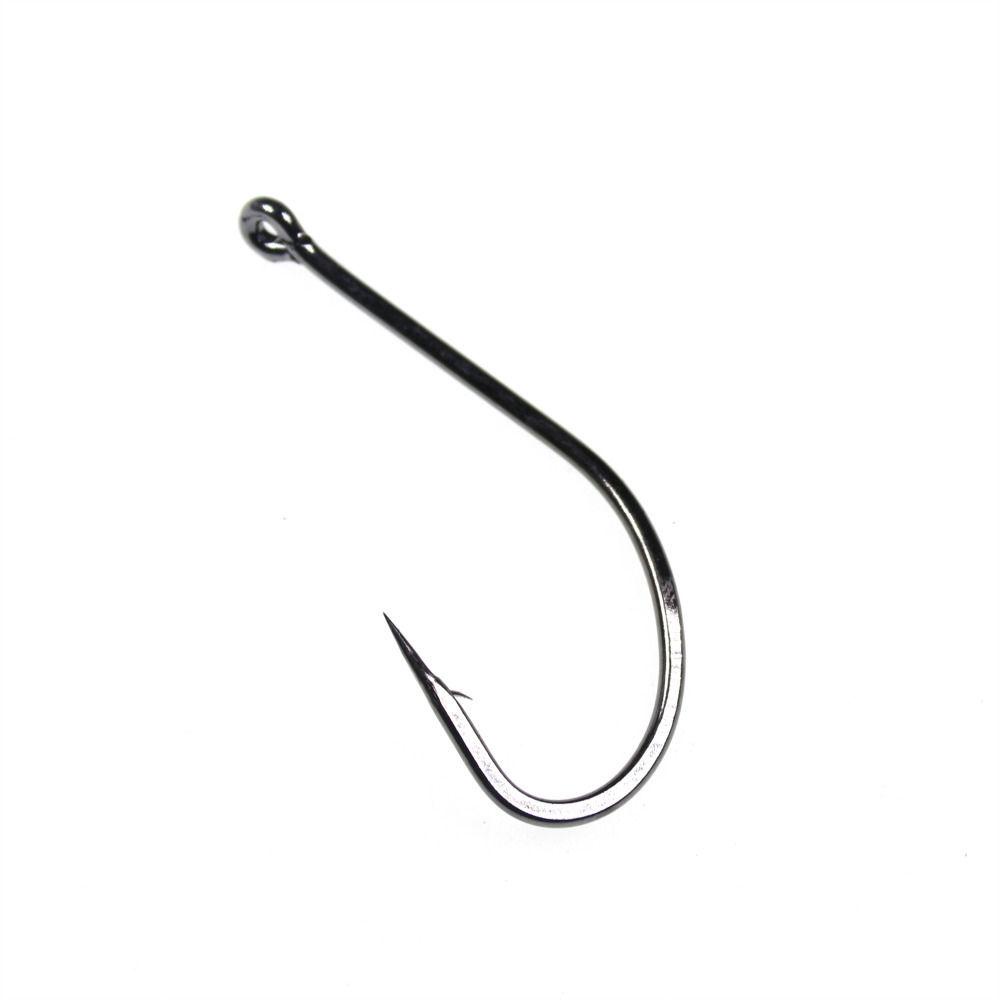 Lanfy Berduri Memancing Kait Stainless Steel 50 Pcs Tahan Lama Carp Fly Fishing Hook Black Nickle Carbon Steel Gurita Memancing Kait Sea Pint Hook Besar Panjang Shank