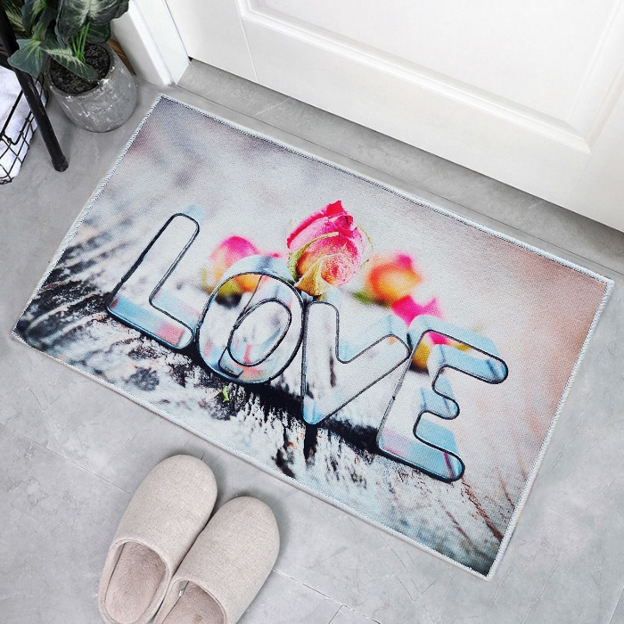 Keset Lantai Anti Slip / Karpet Permadani Bulu / Karpet Lap Kaki Motif / Keset Karakter 40x60cm Part