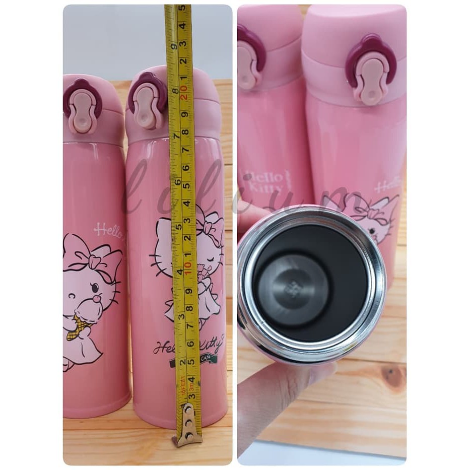 Thermos Vacum Bottle Stainless Steel Hello Kitty Doraemon-Botol Termos 350ml botol minum anak souvenir kado