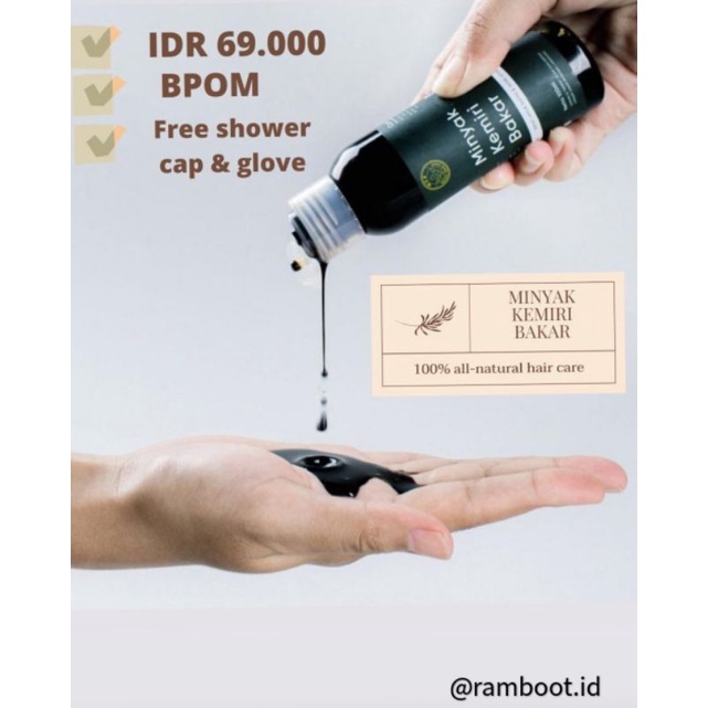 MINYAK KEMIRI BAKAR ASLI BALI [ORIGINAL BPOM]/PENYUBUR RAMBUT/PENGHILANG RONTOK-1