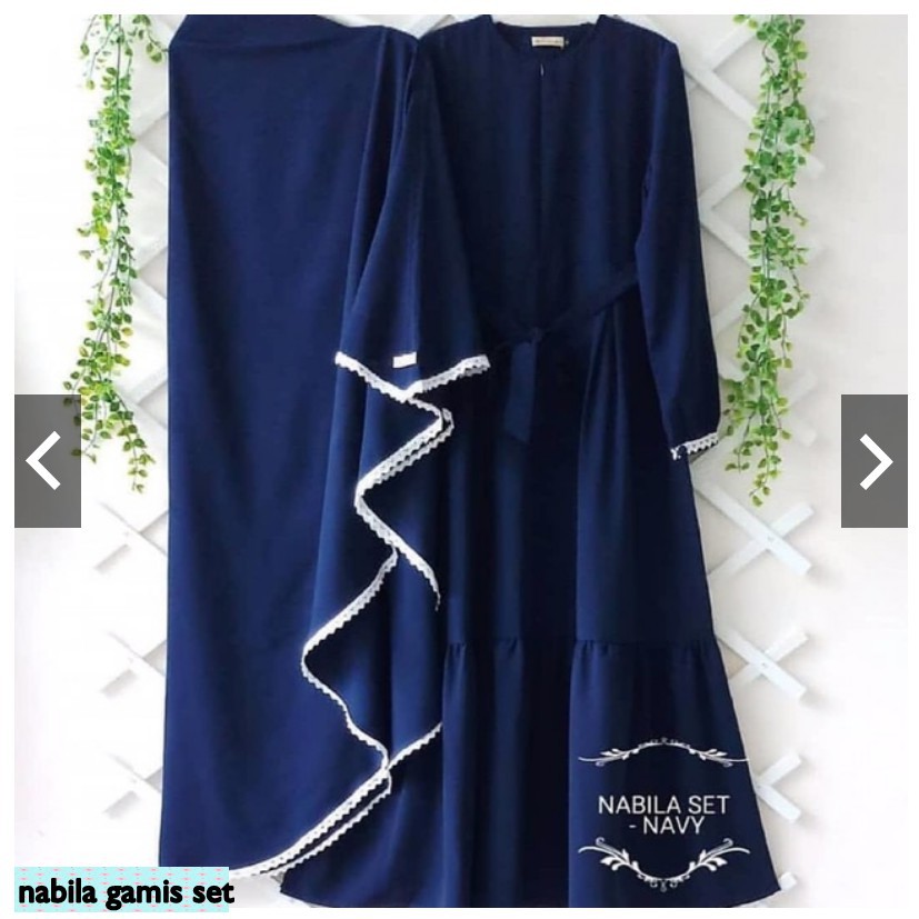 DRESS MUSLIM - NABILA GAMIS SET