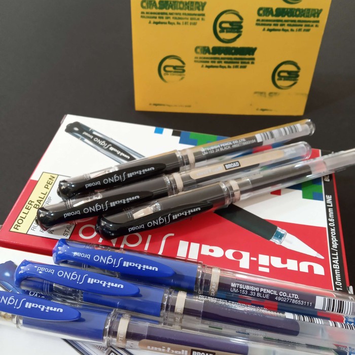 Jual Gel Pen Uniball Signo/Uniball Signo UM153 (1 Lusin 12 Pcs