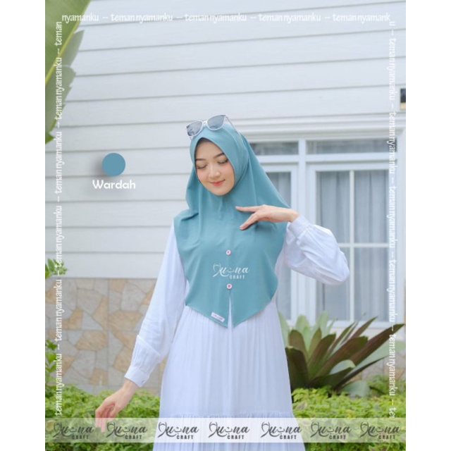 HIJAB INSTAN PIRAMIDA KANCING BY LUBNA CRAFT