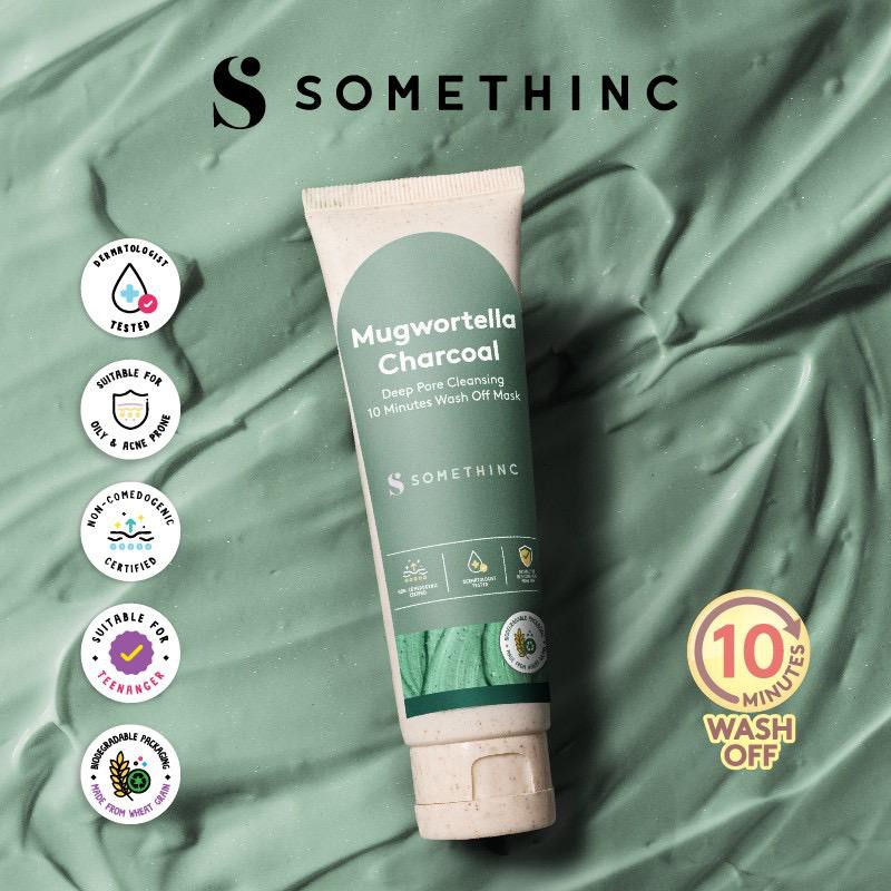 [READY] SOMETHINC Mugwortella Charcoal Deep Pore Cleansing 10 Minutes Wash Off Mask