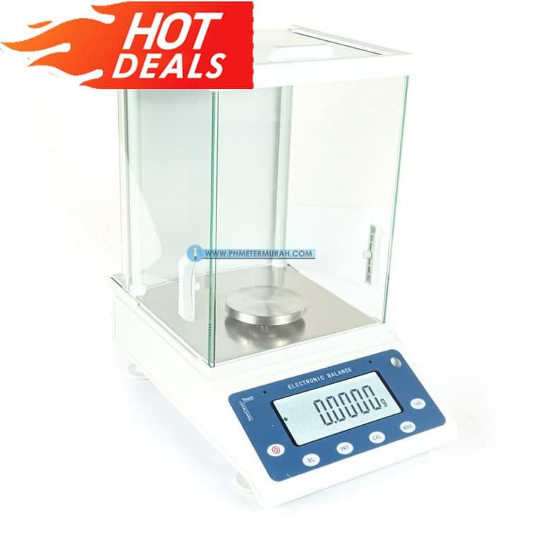 Timbangan Analytical Balance 200 gr x 0.0001 gr 0.1 mg timbangan analitik WANT FA2204G