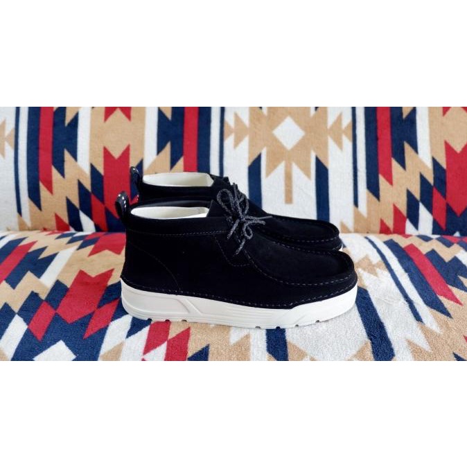 Sepatu Pria Clarks Origin Wallabee Black Suede Original Toko.Ryeon
