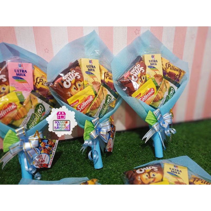 Bucket Snack Mini / Bouquet Snack / Paket Ultah / Snack Ultah Anak / Bucket snack mini / Bingkisan Ultah anak / Goodiebag Snack Lucu / Snack kekinian / Hampers Snack