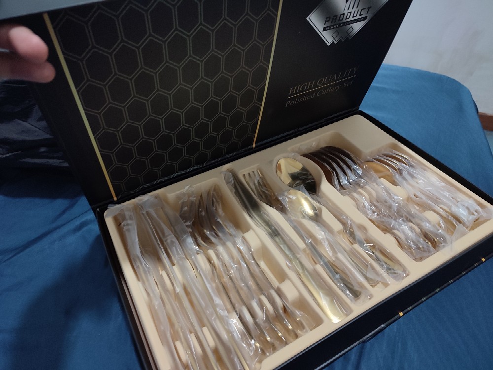 Regashi Premium Sendok Garpu Pisau Set Stainless Steel 304 | Premium Cutlery Gift Set