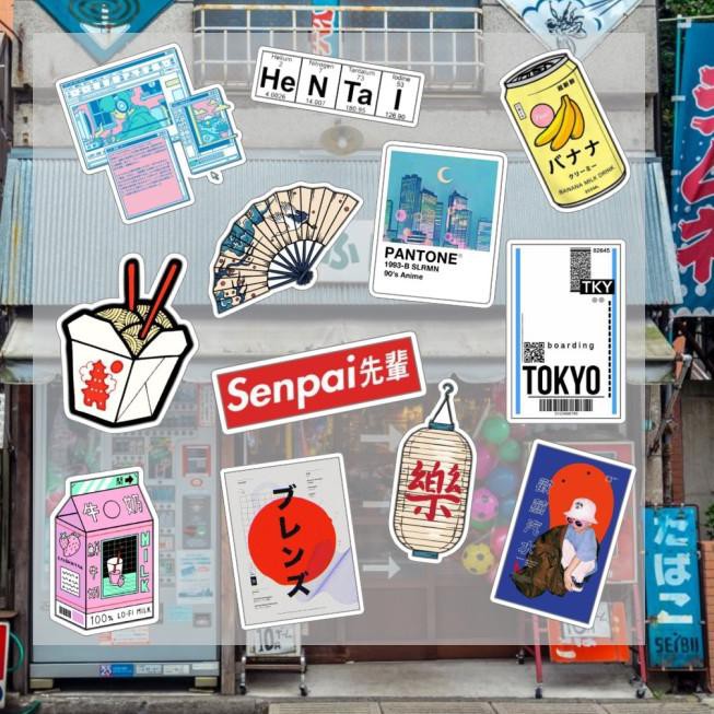 

Siap Kirim-375 STICKER PACK "JAPAN 3" | HIGH QUALITY | MURAH - M