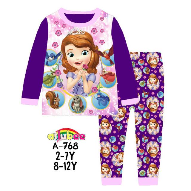 PJG-AI032 Ailubee Purple Sofia LS Pyjamas