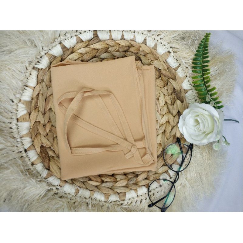 KHIMAR AZKIA SIMPLE TALI INSTAN/BERGO DIAMOND-Azkia khaki