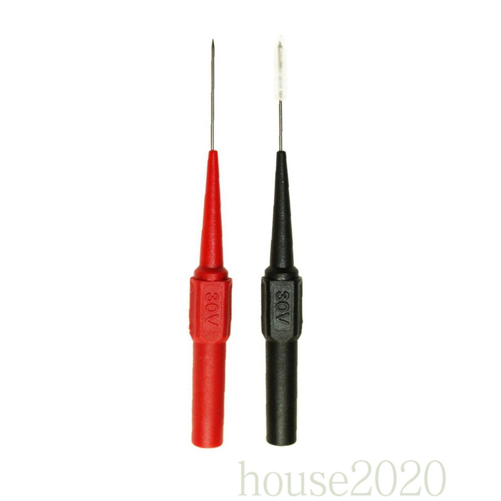 (House2020) 2pcs / Set Jarum Tes Multimeter Insulasi Mini Untuk Reparasi Mobil