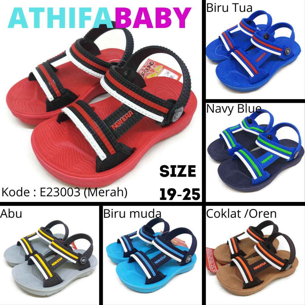 Sandal Gunung Anak Bayi Perempuan Laki Lelaki Sendal Slop Selop Balita New Era Usia Umur 2 3 4 tahun