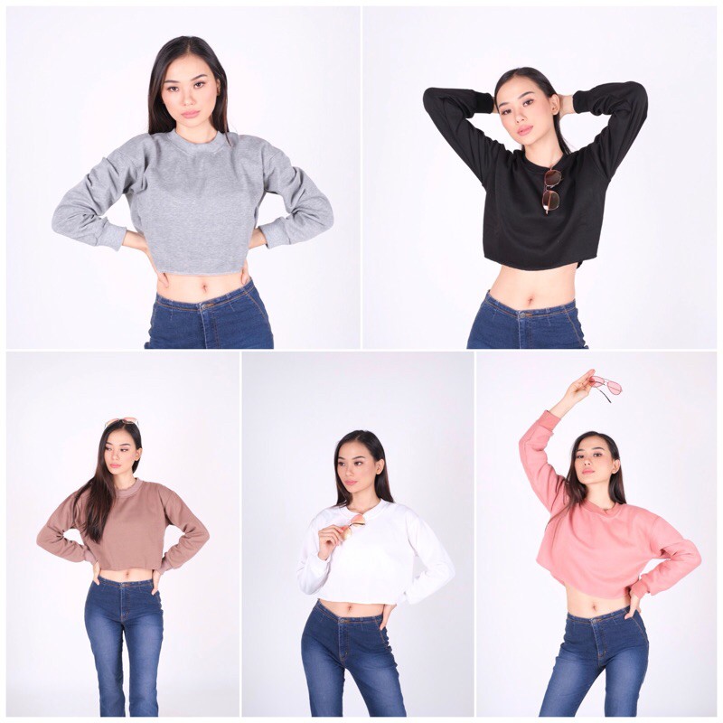 VIERLIN - Crop sweater 538