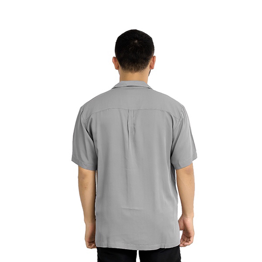 Kerenmaxximal269 - Kemeja Pria Polos Distro Casual Shirt Camphel Premium Cotton The Cuban Collar Short Sleeve Original-7
