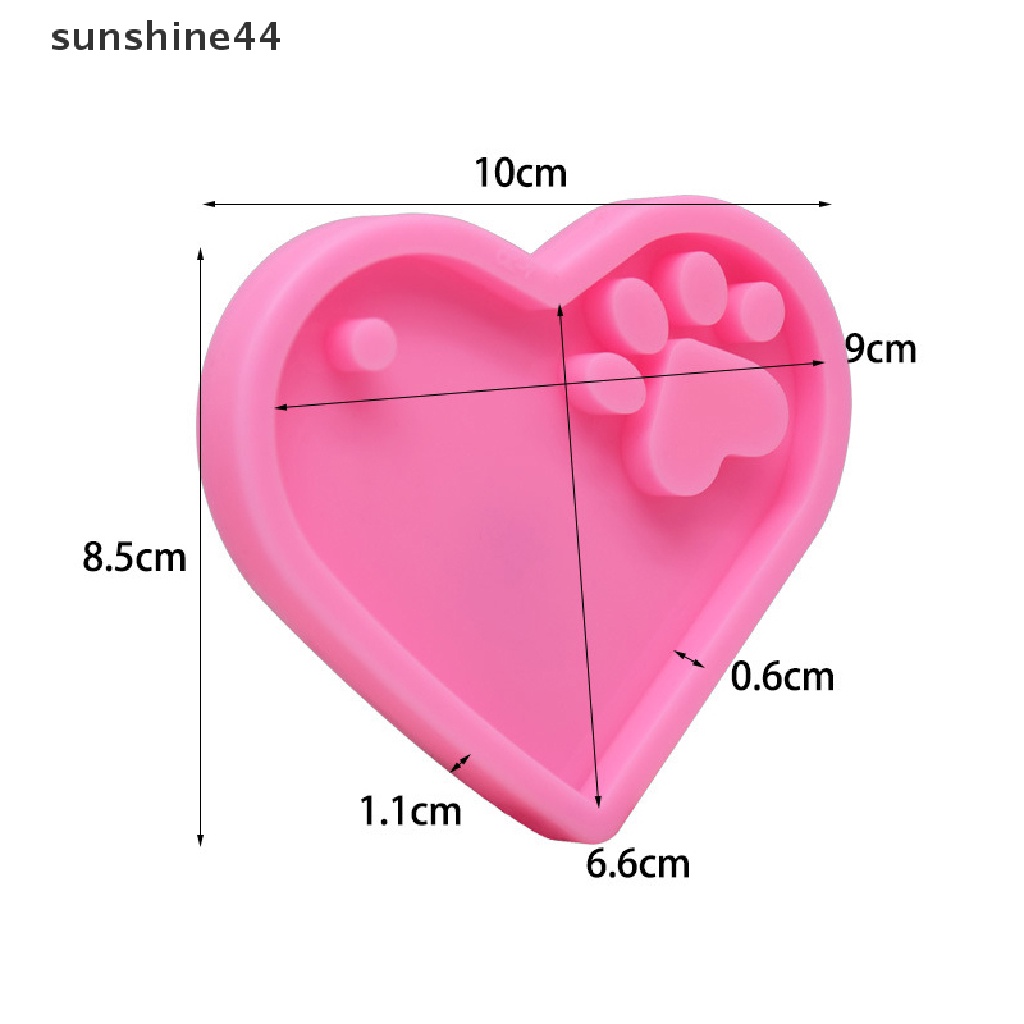 Sunshine Cetakan Resin Epoxy Bentuk Tulang Anjing Bahan Silikon Untuk Gantungan Kunci DIY