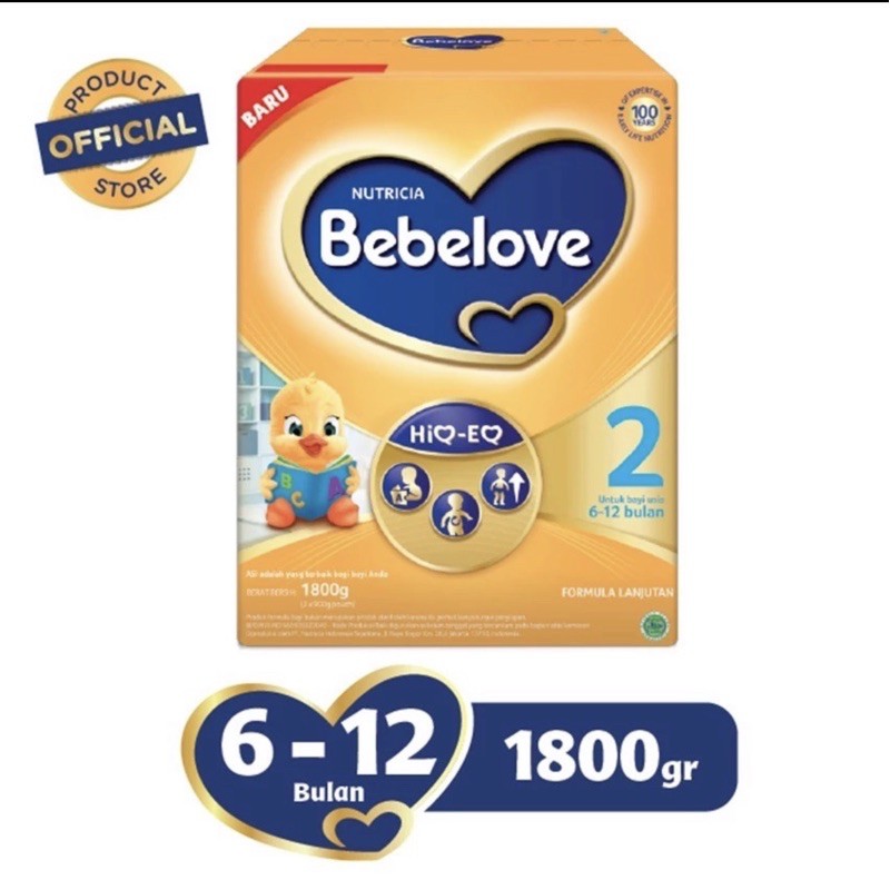 Makassar ! Bebelove 2 1800gr Susu Formula Bayi 6-12 Bulan Bebelac Bebe love Nutricia