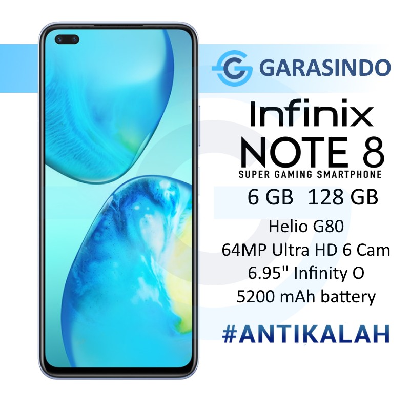 Infinix Note 8 6/128 GB 6GB 128GB Garansi Resmi Infinix