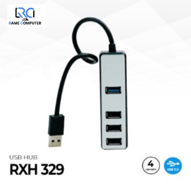 Usb Hub Rexus RXH-329 ORIGINAL / Usb 3.0 1Port / Usb 2.0 3Port