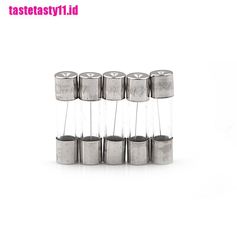 【TTID】100Pcs/Box 5*20mm 3.15A 250V Fuses 3.15 Amp Glass Tube Fast-Blow Fuse