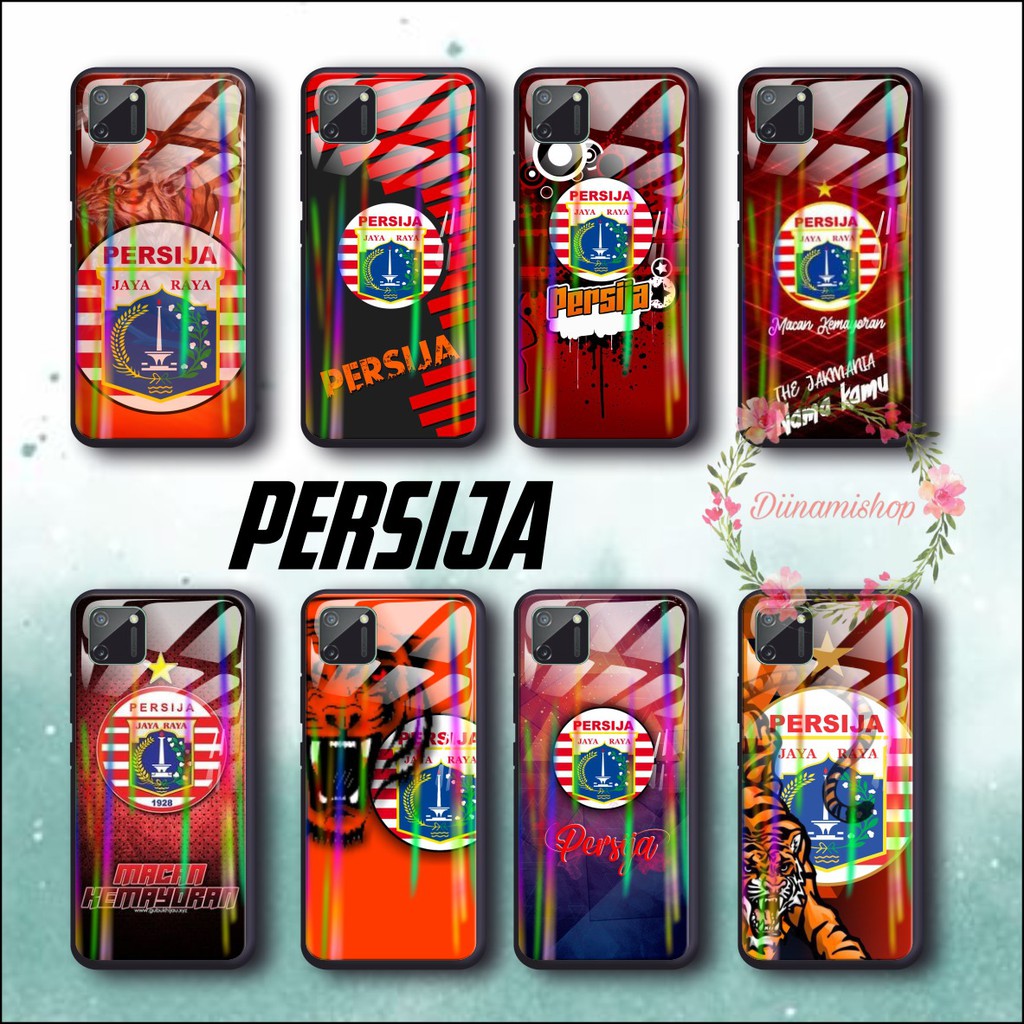 DS389 Case softcase gambar PERSIJA back case glass aurora oppo a3s a1k a7 f9 a5s a12 a92 a52 a31 etc