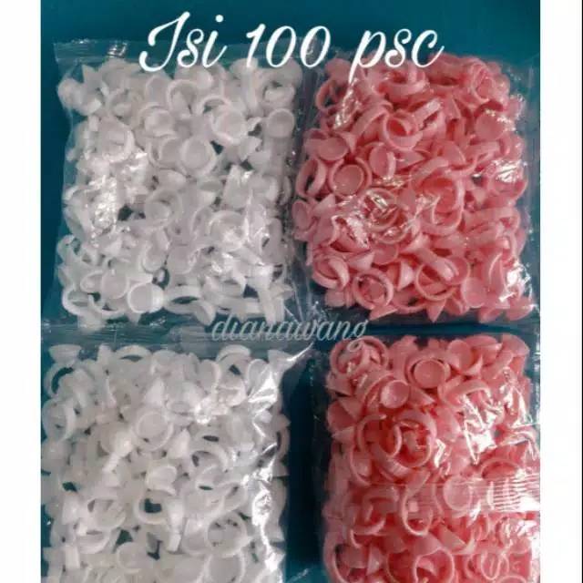 100 pcs  Cincin/Ring buat lem Eyelash Extension