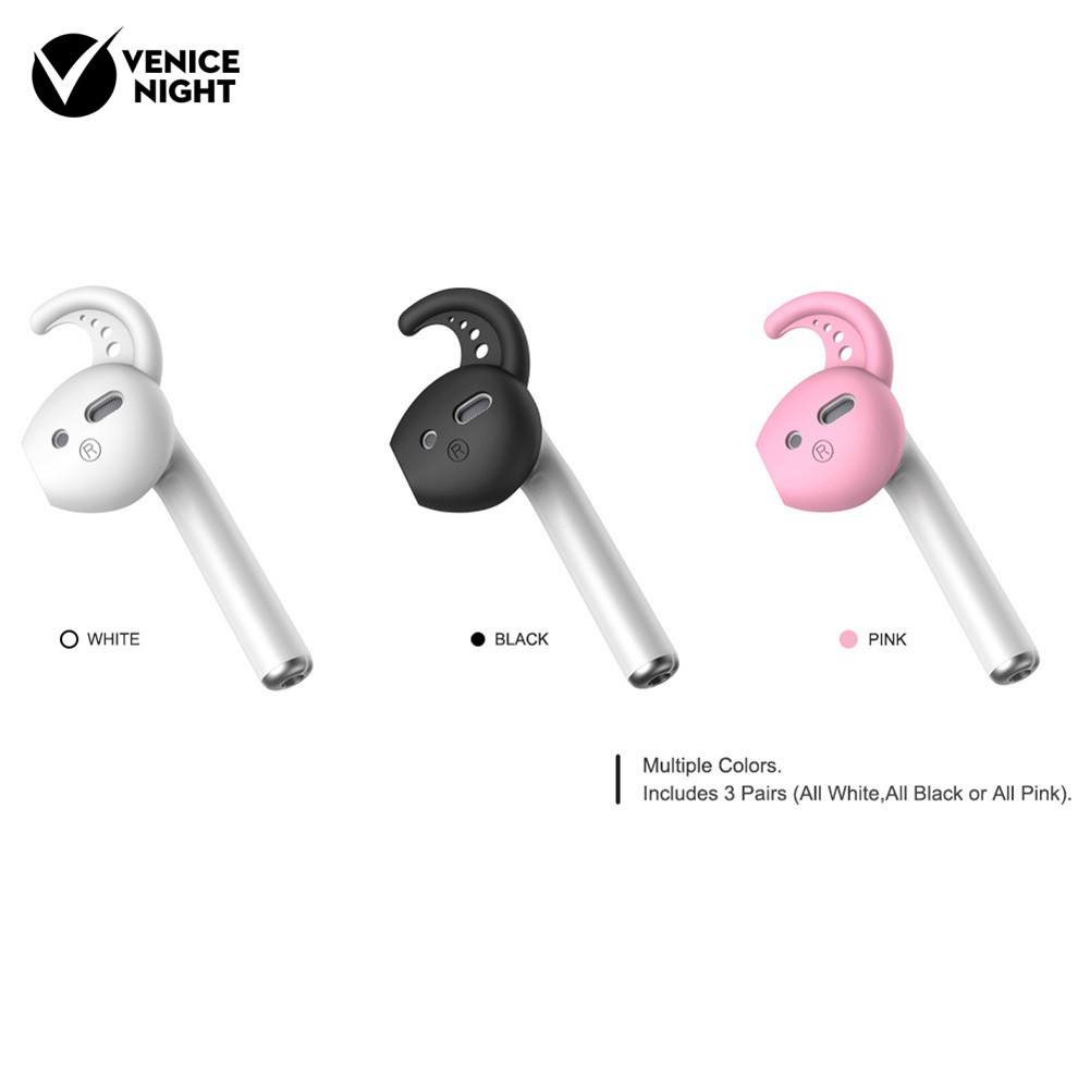 1 Pasang Cover Earbud Anti Hilang Bahan Silikon Untuk Airpods 1 2