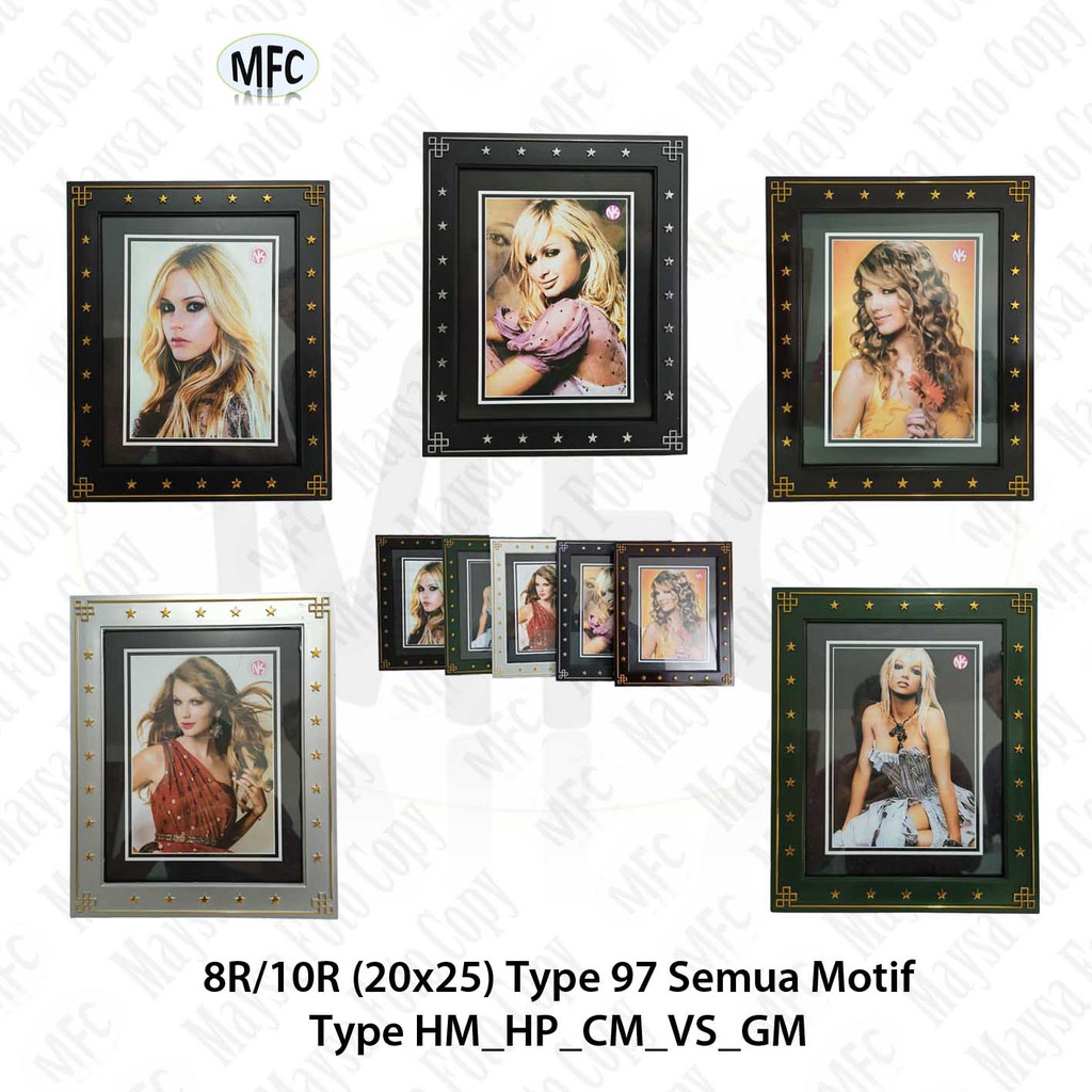 Bingkai Foto Frame Pigura 8R atau 10R (20x25) Nikko Type 97 Frame Plastik Murah