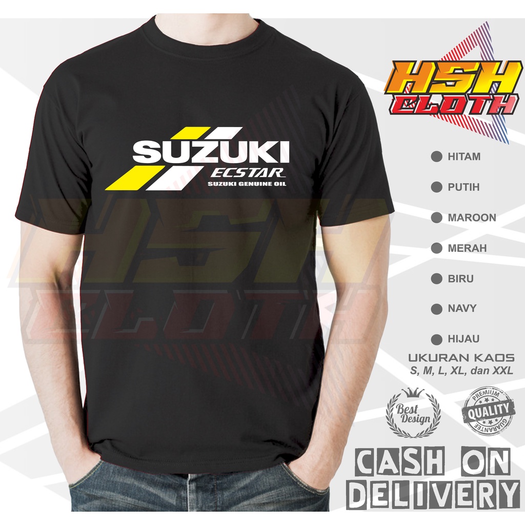 Baju Kaos Distro Motogp Suzuki ECSTAR Team Otomotif Bisa Custom - HSHCloth
