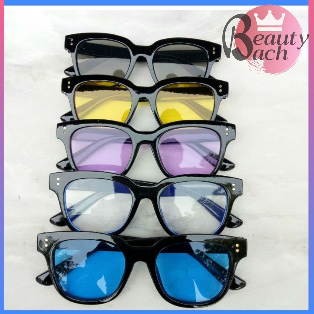 (BELI 10 GET 1 FREE) KACAMATA VINCENT Wanita/Pria Sunglasses Korean Fashion Small Candy Kotak