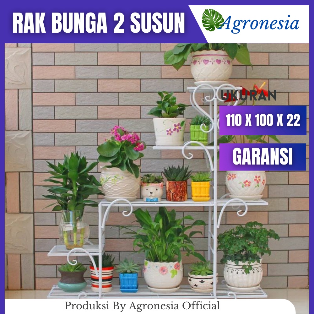Rak Bunga Tanaman Hias Minimalis Bertingkat 5 Murah Dudukan Pot Besi | Rak Bunga Besi Susun