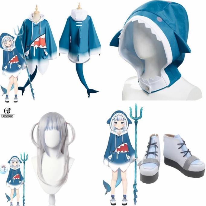Gura Gawr Vtuber hololive costume cosplay fullset