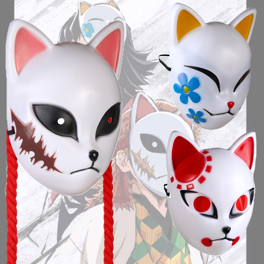 TKLED topeng kimtesu no yaiba mask demons layer tanjirou sabito makomo cosplay import