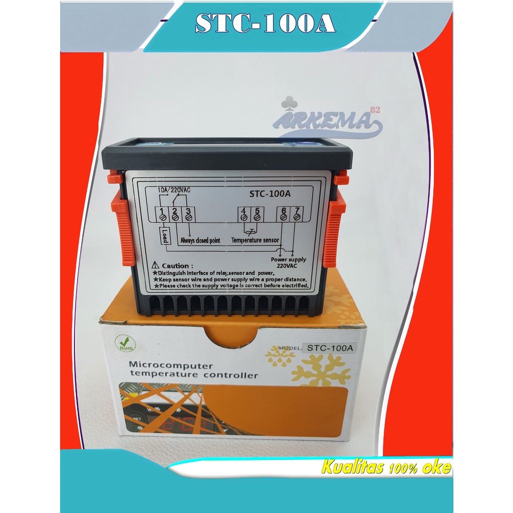 THERMOSTAT STC-100A | TEMPERATURE CONTROL DIGITGAL STC100 A | PENGATUR SUHU COOL STORAGE ELITEC